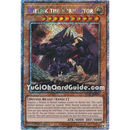Obelisk the Tormentor (Quarter Century Secret Rare)