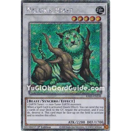 Naturia Beast (Quarter Century Secret Rare)