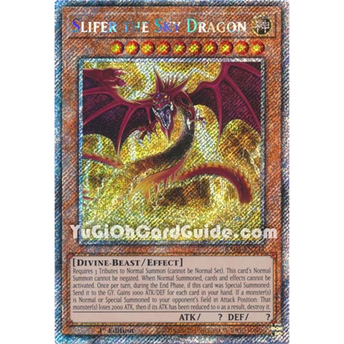 Slifer the Sky Dragon (Quarter Century Secret Rare)