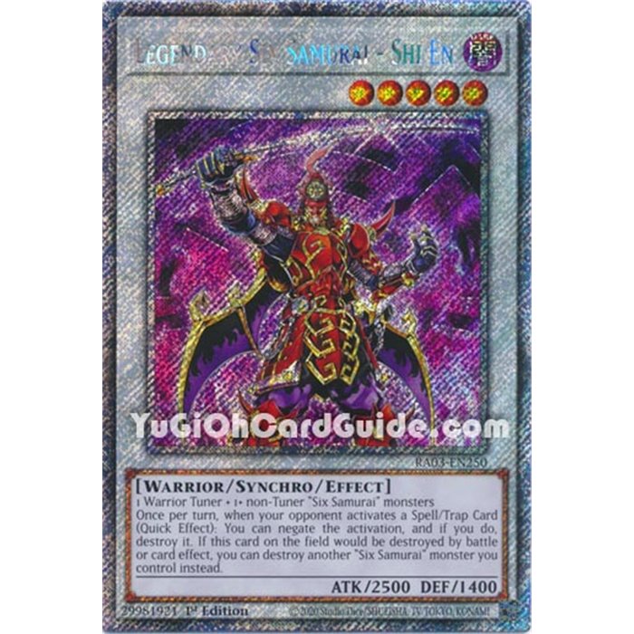 Legendary Six Samurai - Shi En (Platinum Secret Rare)