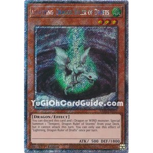 Lightning, Dragon Ruler of Drafts (Quarter Century Secret Rare)