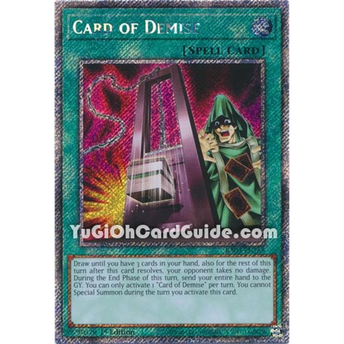 Card of Demise (Platinum Secret Rare)