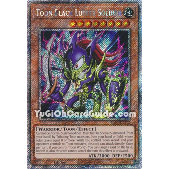 Toon Black Luster Soldier (Platinum Secret Rare)