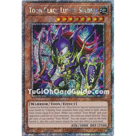 Toon Black Luster Soldier (Platinum Secret Rare)
