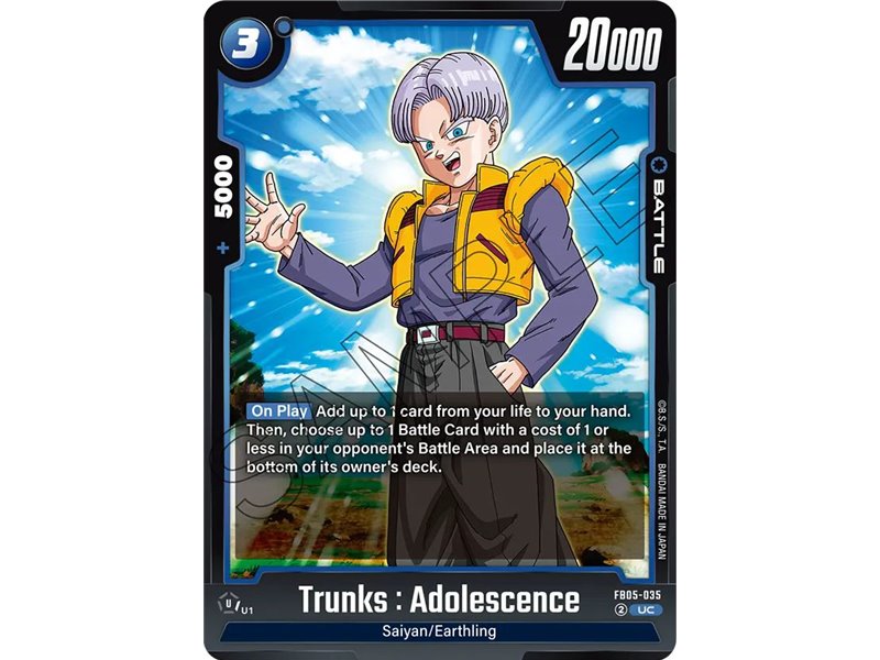 Trunks : Adolescence (Uncommon)