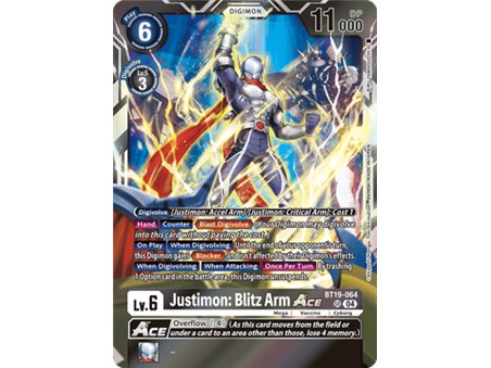 Justimon: Blitz Arm ACE (Super Rare)