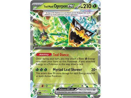 Teal Mask Ogerpon ex (Double Rare )