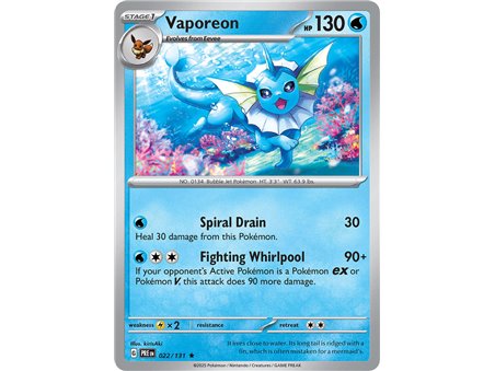 Vaporeon (Rare Holofoil)