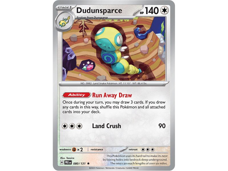 Dudunsparce (Rare/Reverse Holofoil) Dudunsparce (Rare/Reverse Holofoil)