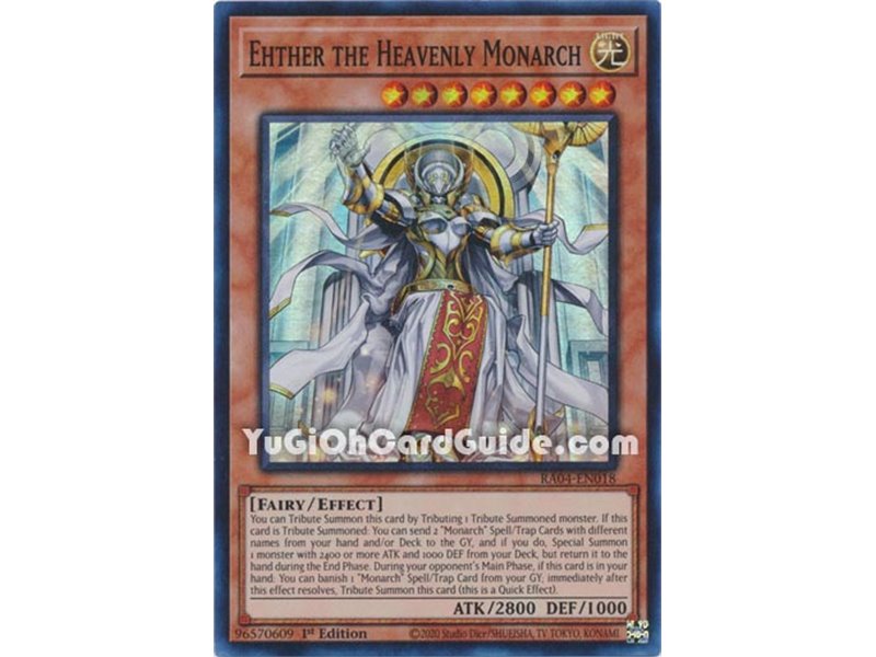 Ehther the Heavenly Monarch (Platinum Secret Rare)