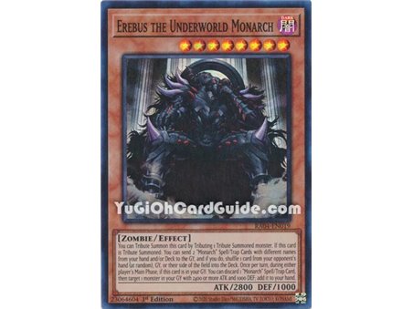Erebus the Underworld Monarch (Platinum Secret Rare)