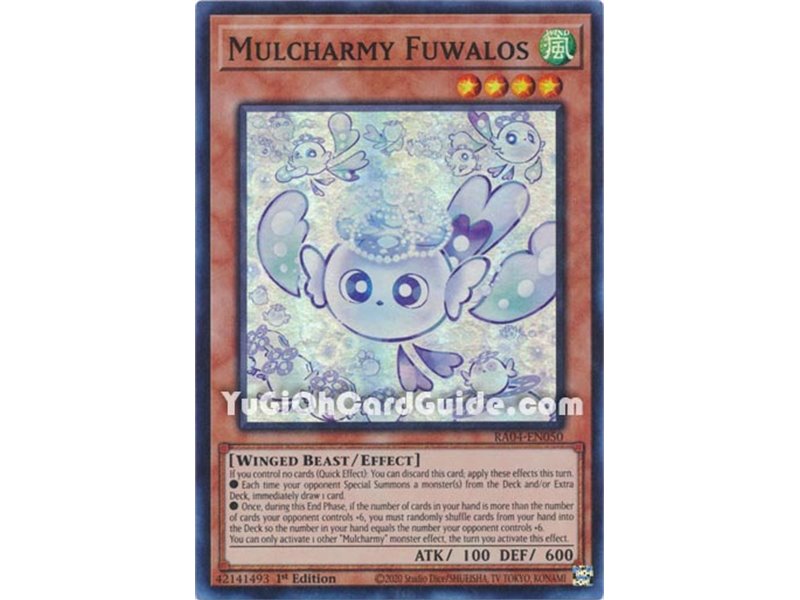 thumbnail image 2 of Mulcharmy Fuwalos - RA04-EN050, Ultra Rare Yu-Gi-Oh! Card, Near Mint 2 of 6