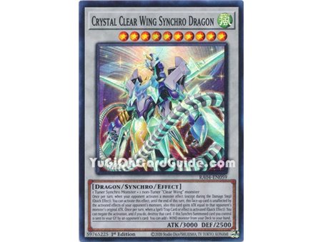 Crystal Clear Wing Synchro Dragon (Ultra Rare)