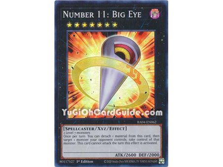 Number 11: Big Eye (Platinum Secret Rare)