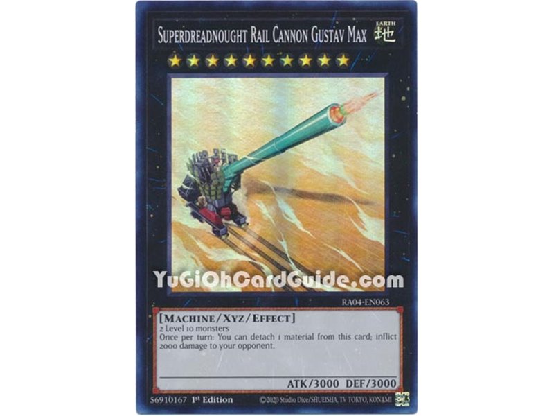 Superdreadnought Rail Cannon Gustav Max (Ultimate Rare)