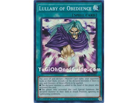Lullaby of Obedience (Secret Rare) 