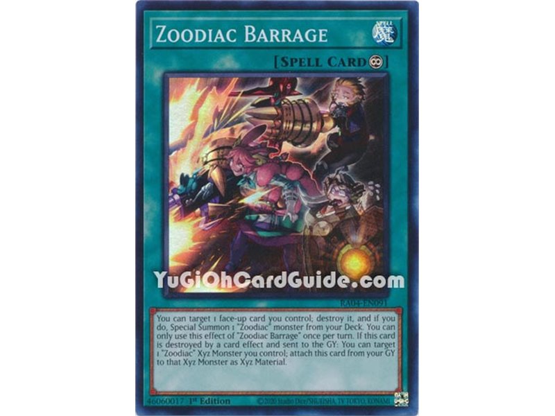 Zoodiac Barrage (Platinum Secret Rare)