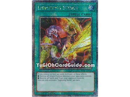 Lightning Storm (New Artwork) (Quarter Century Secret Rare)