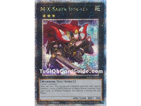 M-X-Saber Invoker (Quarter Century Secret Rare)
