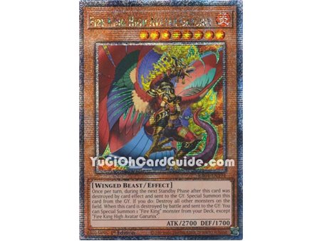 Fire King High Avatar Garunix (Quarter Century Secret Rare)