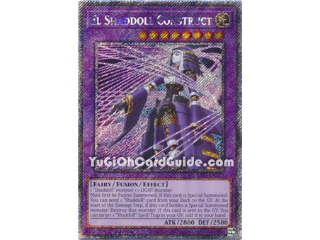 El Shaddoll Construct (Alternate Artwork) (Quarter Century Secret Rare)