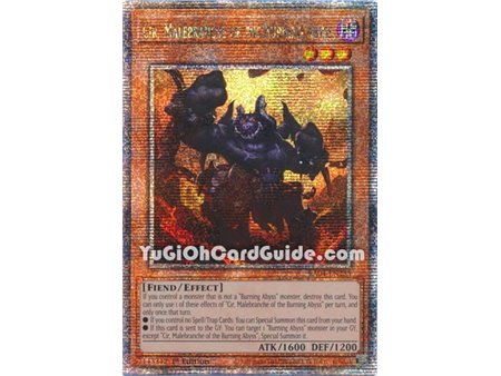 Graff, Malebranche of the Burning Abyss (Quarter Century Secret Rare)