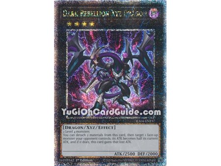 Dark Rebellion Xyz Dragon (Quarter Century Secret Rare)