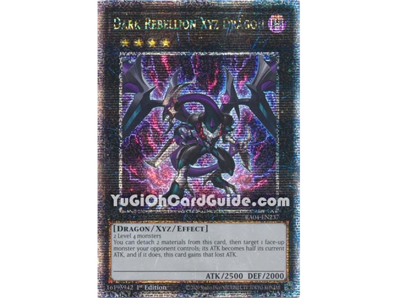 Dark Rebellion Xyz Dragon (Quarter Century Secret Rare)