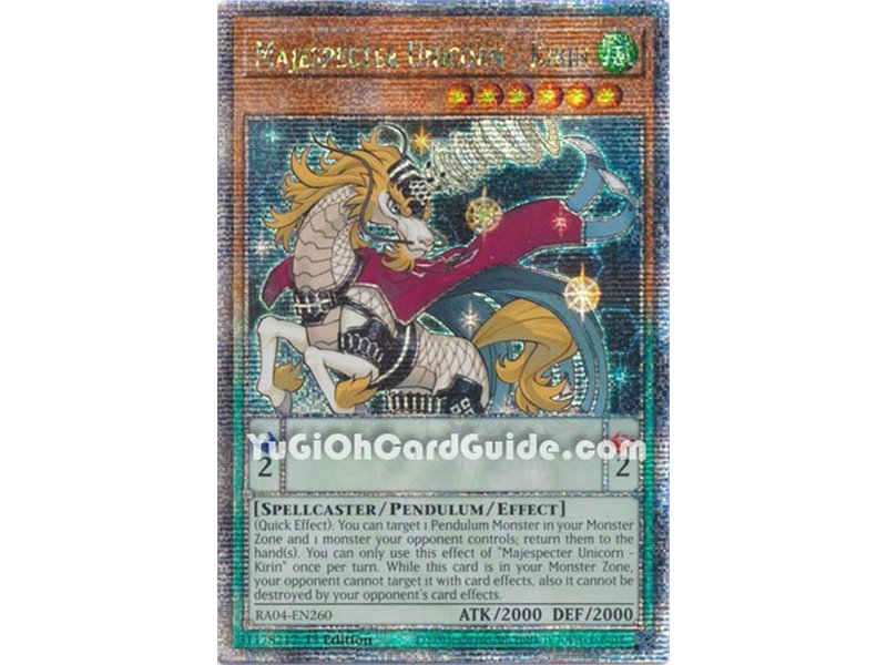 Majespecter Unicorn - Kirin (Quarter Century Secret Rare)