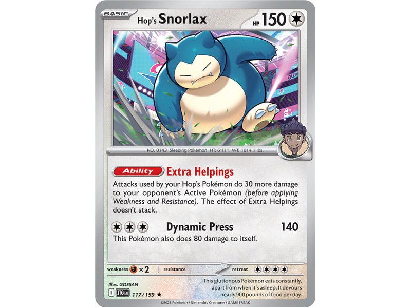 Hop's Snorlax (Rare/Holofoil)