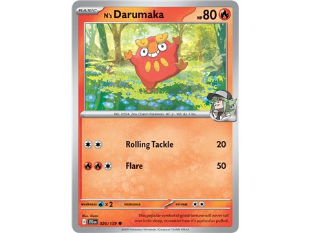 N's Darumaka (Common/Reverse Holofoil)