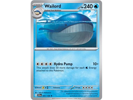 Wailord (Rare/Reverse Holofoil)