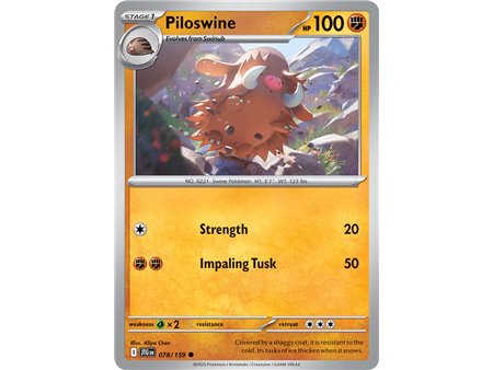 Piloswine (Common/Reverse Holofoil)