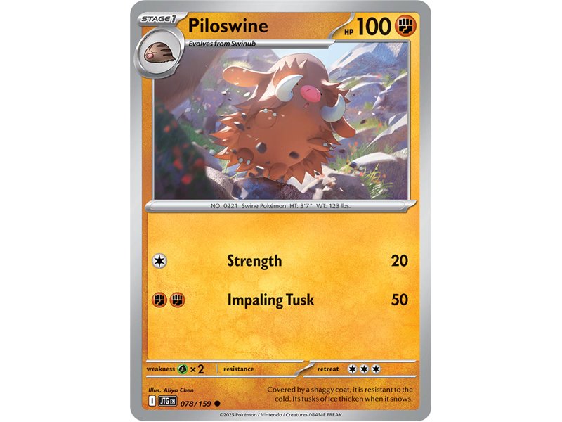 Piloswine (Common/Reverse Holofoil)