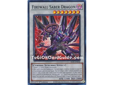 Firewall Saber Dragon (Super Rare)