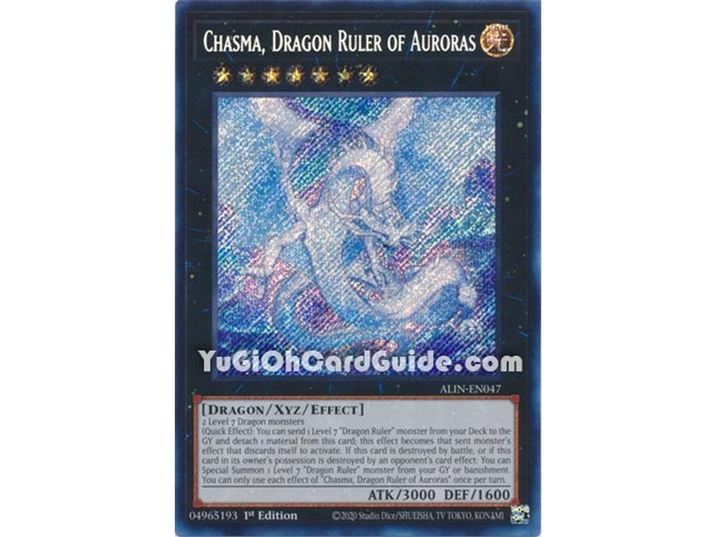 Chasma, Dragon Ruler of Auroras (Secret Rare)