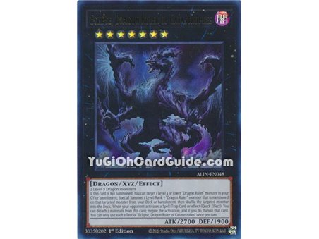 Eclipse, Dragon Ruler of Catastrophes (Quarter Century Secret Rare)