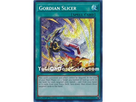 Gordian Slicer (Quarter Century Secret Rare)
