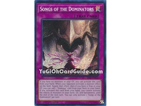 Songs of the Dominators (Quarter Century Secret Rare)