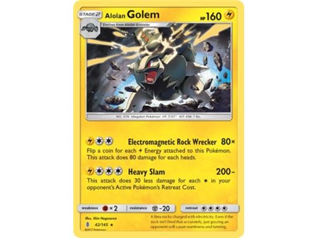 Alolan Golem (Rare/Reverse Holofoil) 
