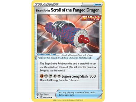 Single Strike Scroll of the Fanged Dragon (Uncommon) 