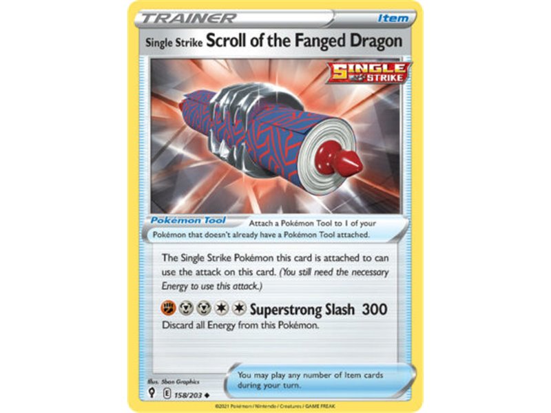 Single Strike Scroll of the Fanged Dragon (Uncommon) 