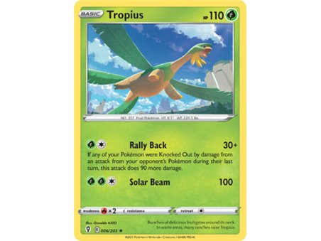 Tropius (Rare/Reverse Holofoil) 