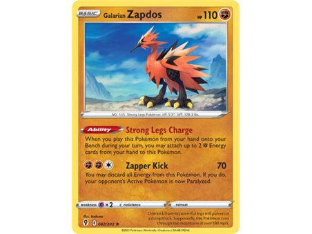 Galarian Zapdos (Rare/Reverse Holofoil)
