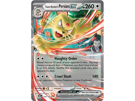 Team Rocket's Persian ex (Double Rare) 