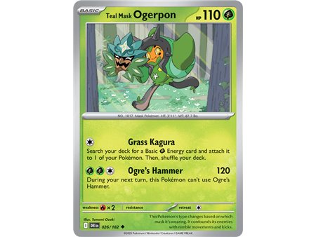 Teal Mask Ogerpon (Uncommon)