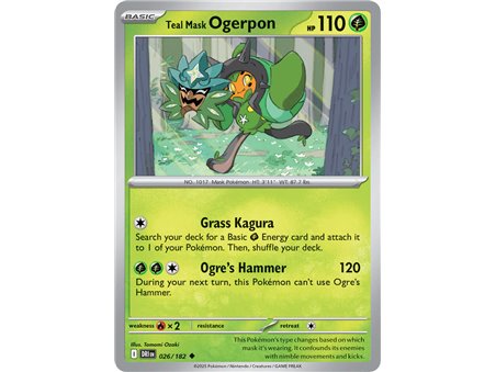 Teal Mask Ogerpon (Uncommon)