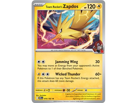 Team Rocket's Zapdos (Rare Holofoil)