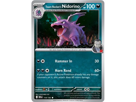 Team Rocket's Nidorino (Common)
