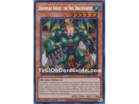 Dinomight Knight, the True Dracofighter (Secret Rare)